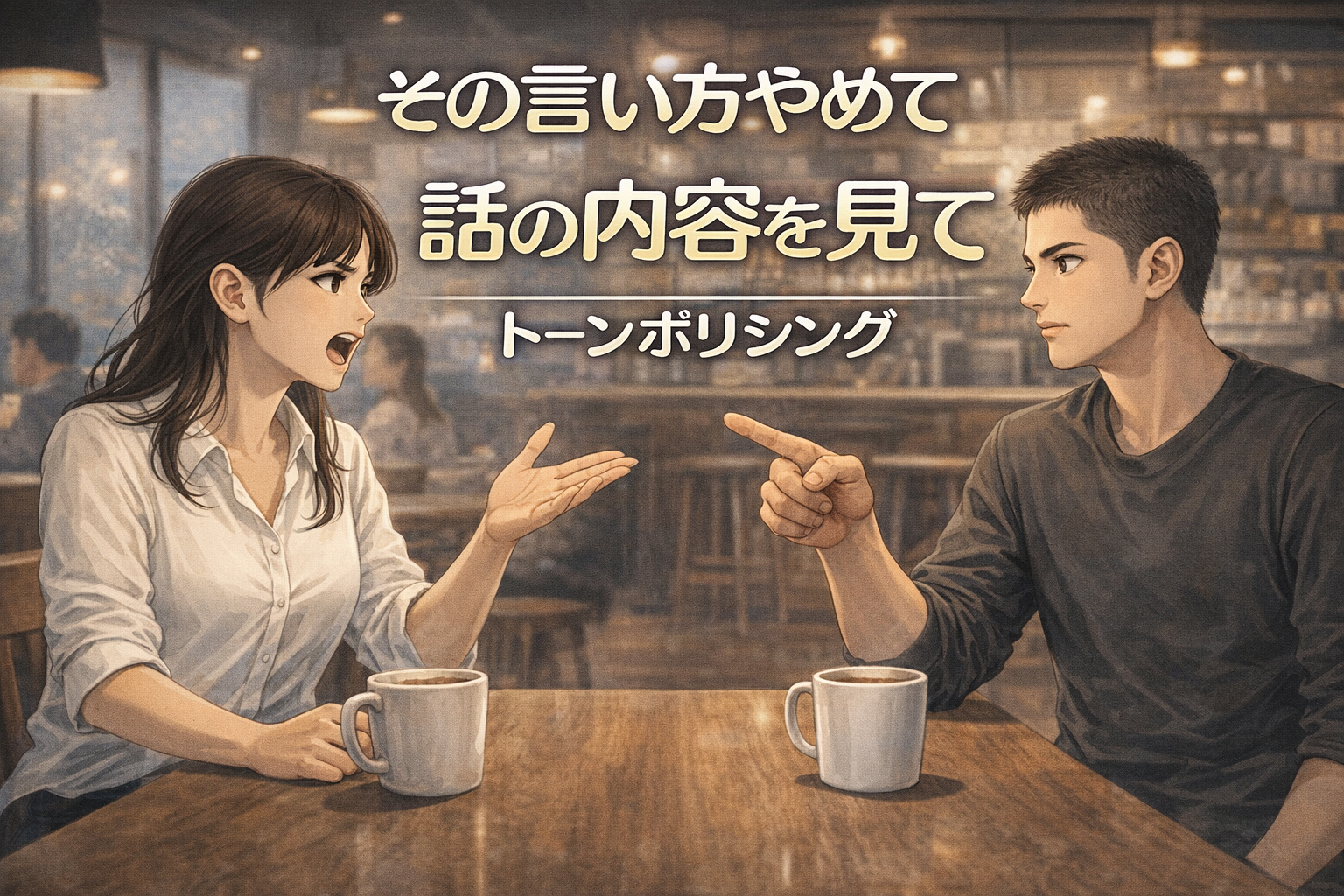 トーンポリシングとは｜言い方だけを責められる会話のイメージ